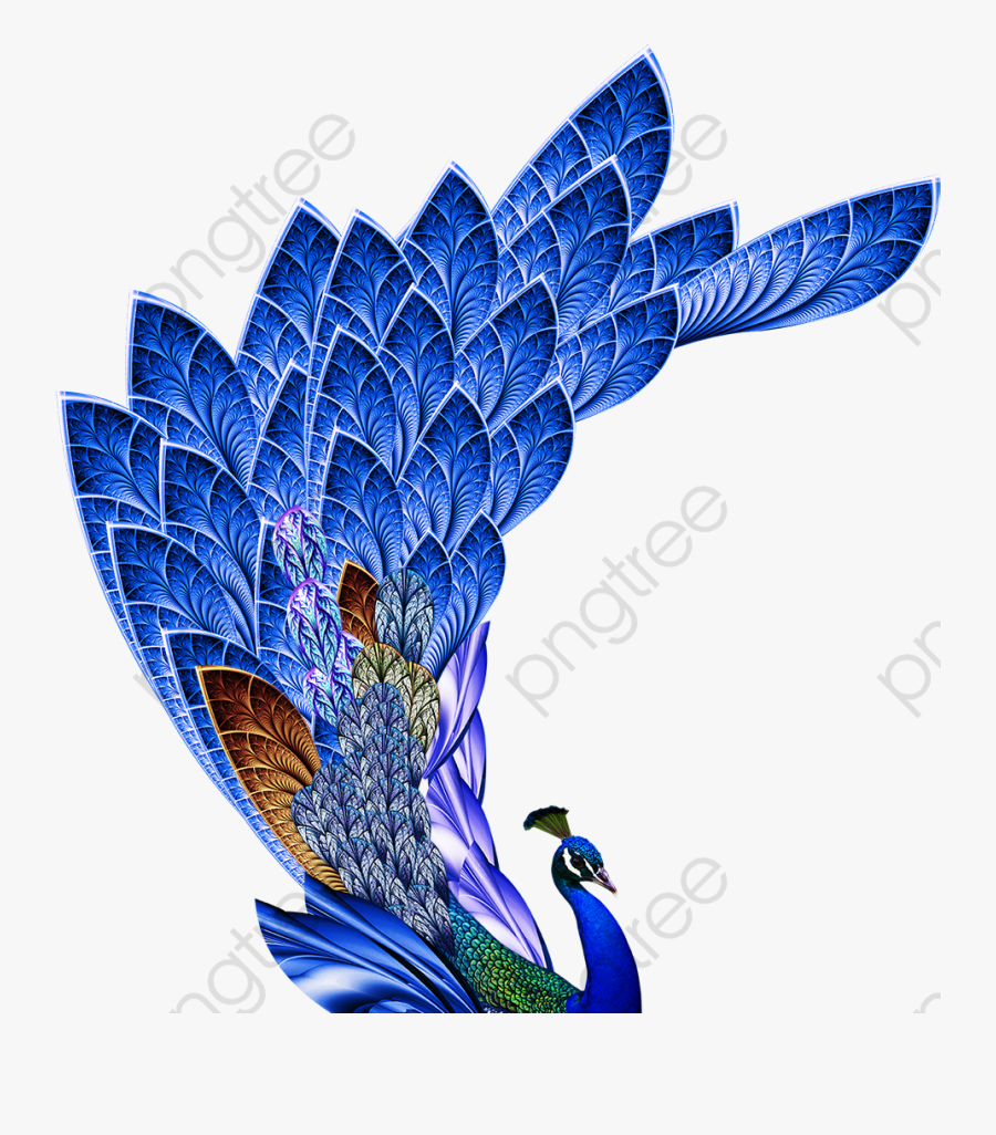 Peacock Clipart Blue - Krishna Janmashtami 2018 Wishes, Transparent Clipart