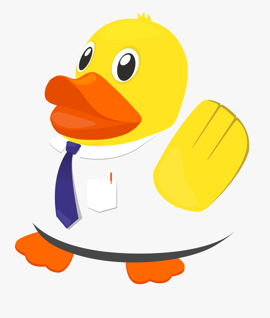 Clipart Duck Rubber Ducky - Cartoon, Transparent Clipart
