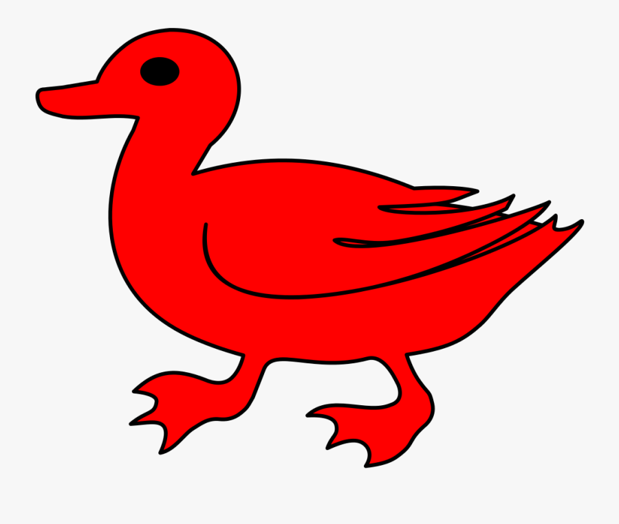 Duck Clipart Red - Red Duck Clipart, Transparent Clipart