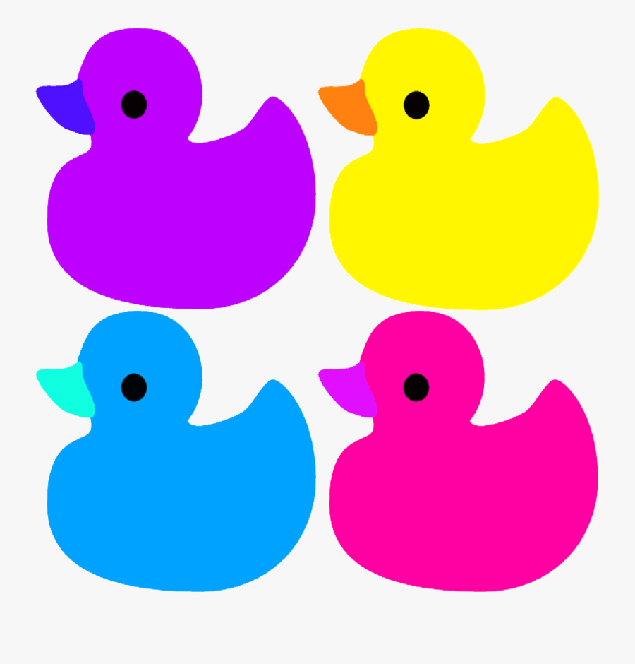 Rubber Ducks With Different Hues - Duck, Transparent Clipart