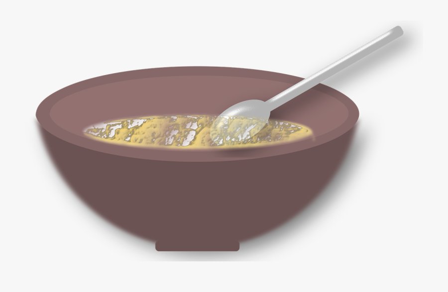 Bowl With Spoon Png, Transparent Clipart