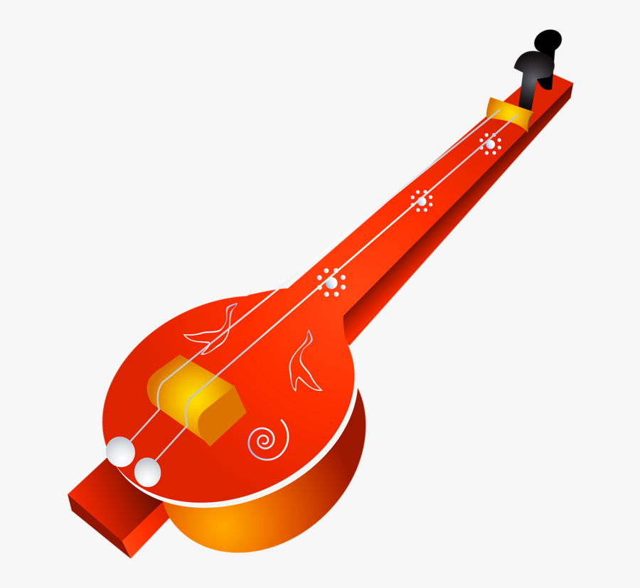 Indian Musical Instruments Vector Png, Transparent Clipart