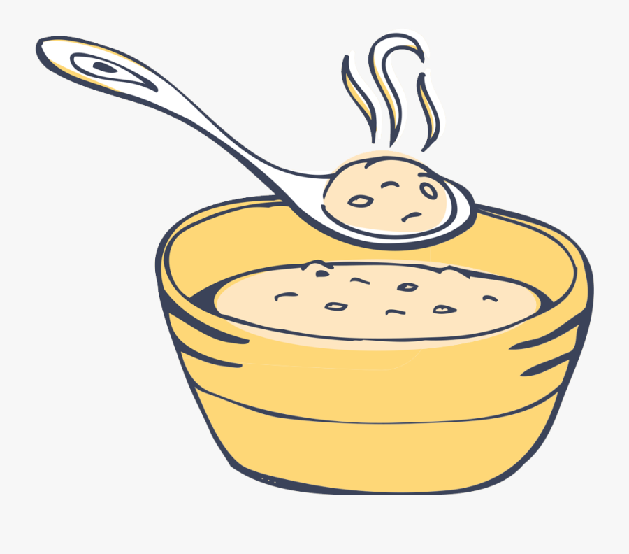 Bowl Clipart Oatmeal - Clipart Bowl Of Porridge, Transparent Clipart