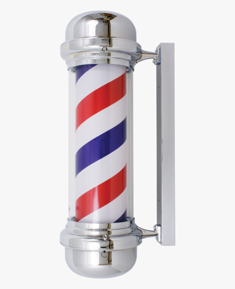 Ya2132s Silver Barber Pole - Transparent Barber Pole, Transparent Clipart