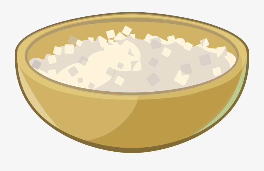 Rice Bowl Clip Art - Bowl Of Rice Vector Png, Transparent Clipart