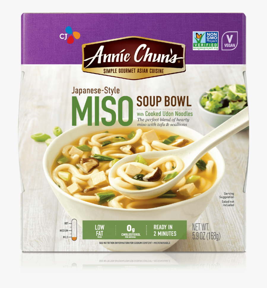 Soup Clipart Miso Soup - Annie Chun Miso Soup, Transparent Clipart