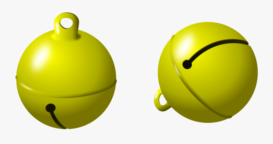 Smiley,fruit,green - Gold Jingle Bell Clipart, Transparent Clipart