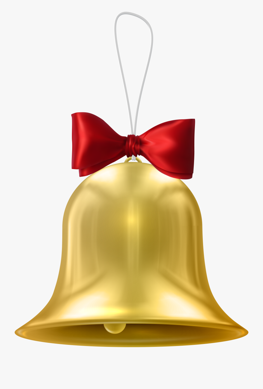 Christmas Gold Bell Transparent Png Clip Art - Christmas Bells In Silver Colour, Transparent Clipart
