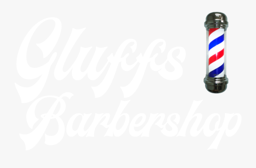 Gluffs Barber Shop Logo - Calligraphy, Transparent Clipart