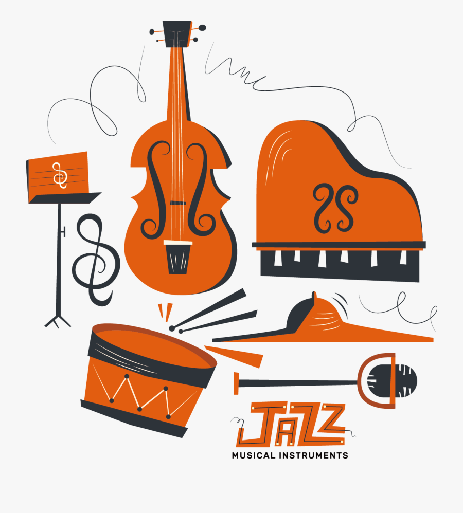 Musician Clipart Indian Orchestra - Jazz Instruments Clip Art, Transparent Clipart
