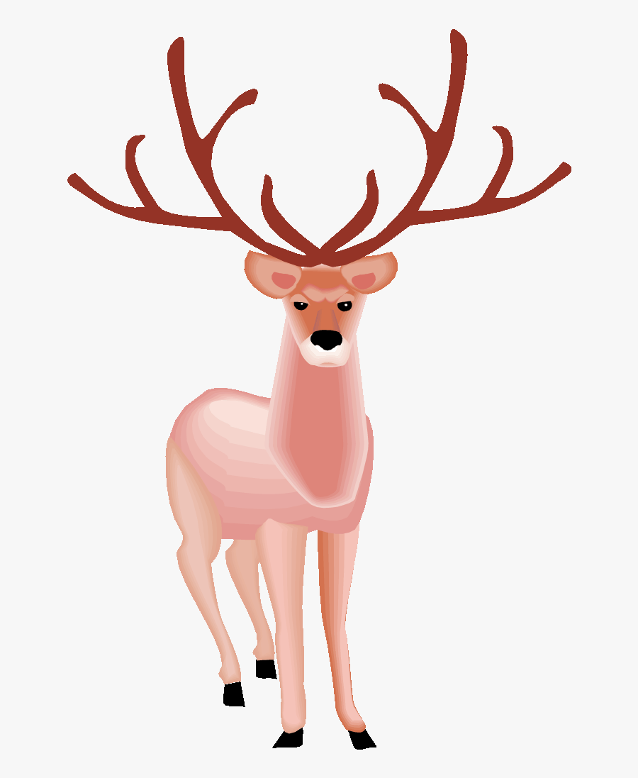 Deer Antlers Clipart - Grand Cerf Dessin, Transparent Clipart