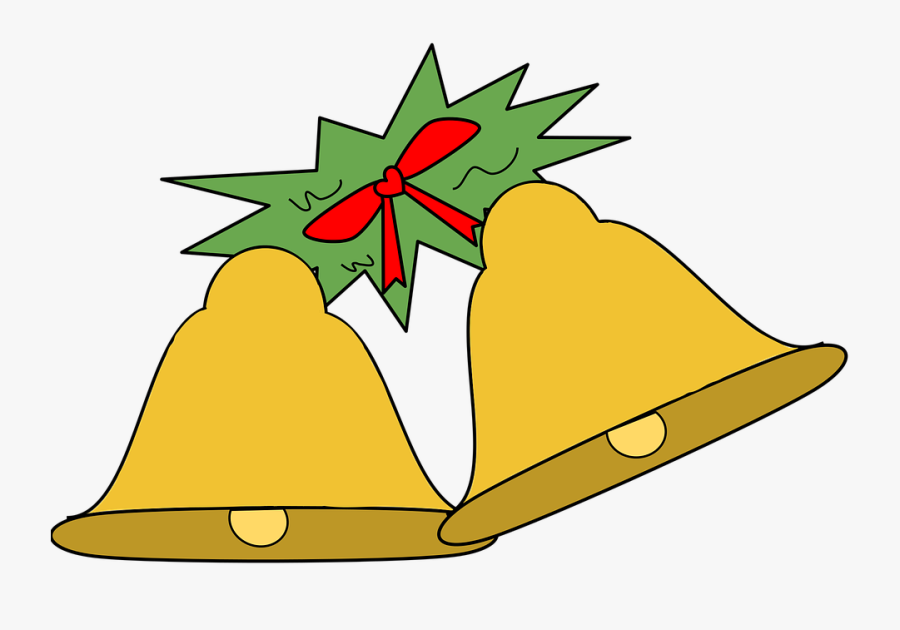 Bells, Celebration, Jingle Bells, Christmas - Lonceng Natal Hitam Putih, Transparent Clipart