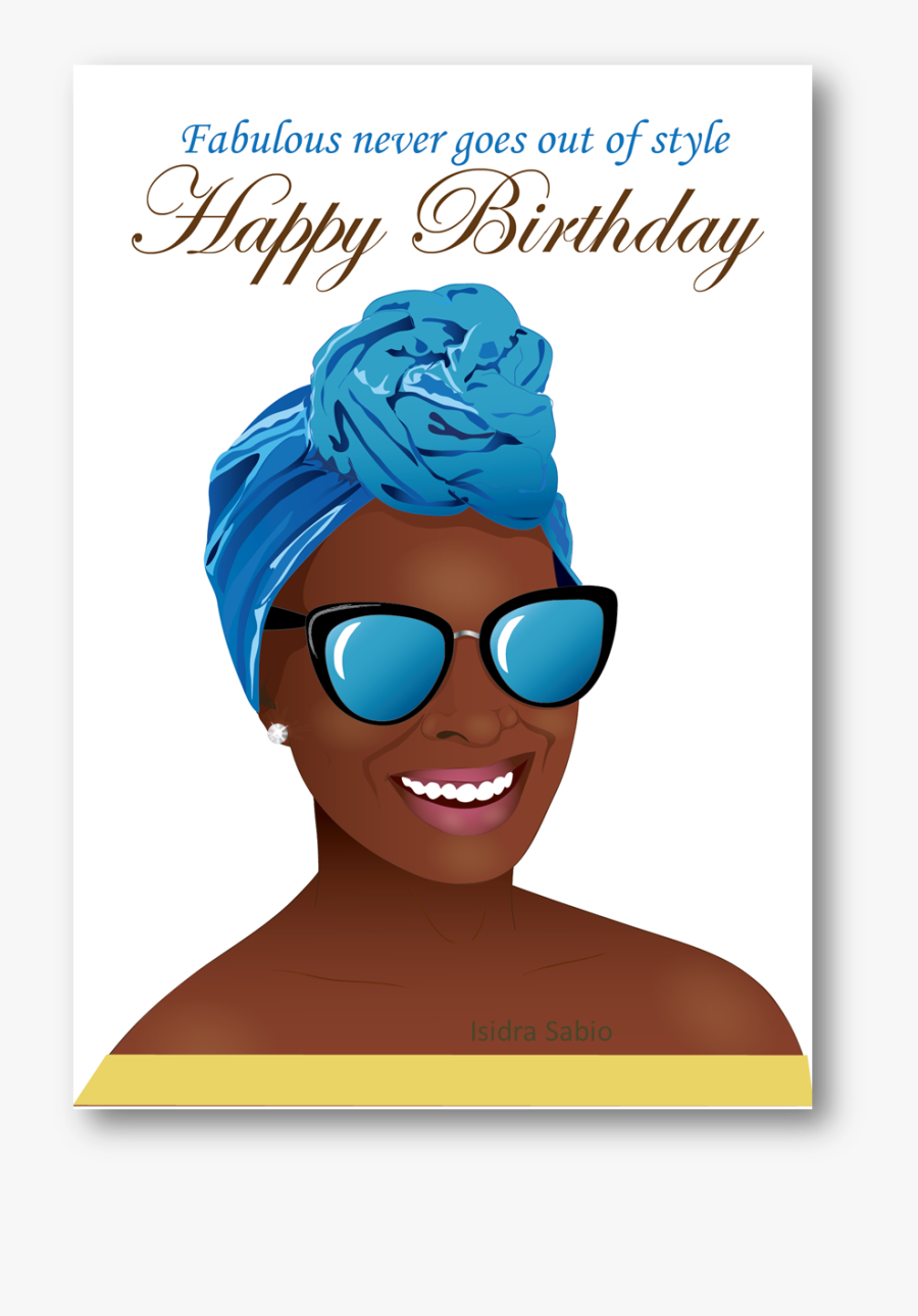 Black Woman Birthday, Transparent Clipart