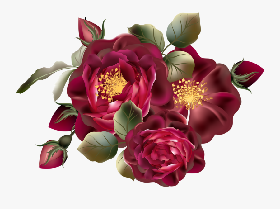 Beautiful Roses - Цветы Png На Прозрачном Фоне, Transparent Clipart