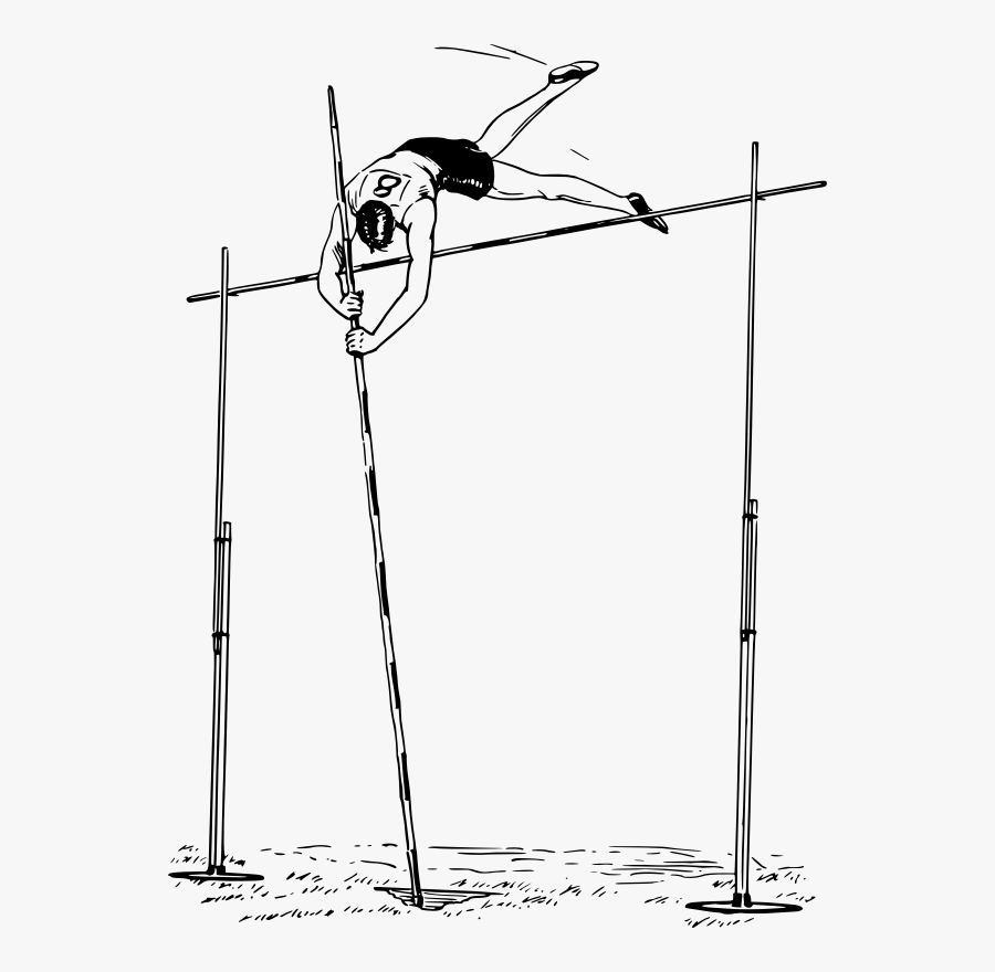 Pole Vault - Pole Vaulting Clip Art, Transparent Clipart