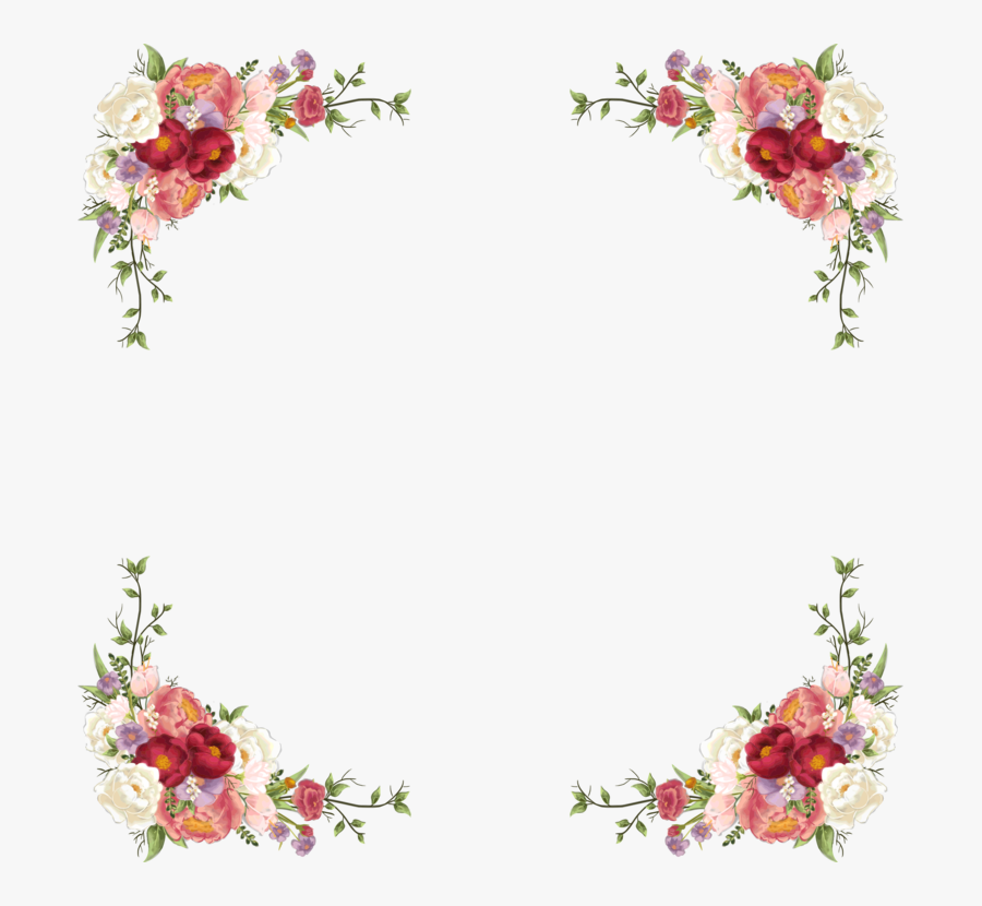 Picture Frame,plant,flower - Flowers Bordwr Muslim, Transparent Clipart