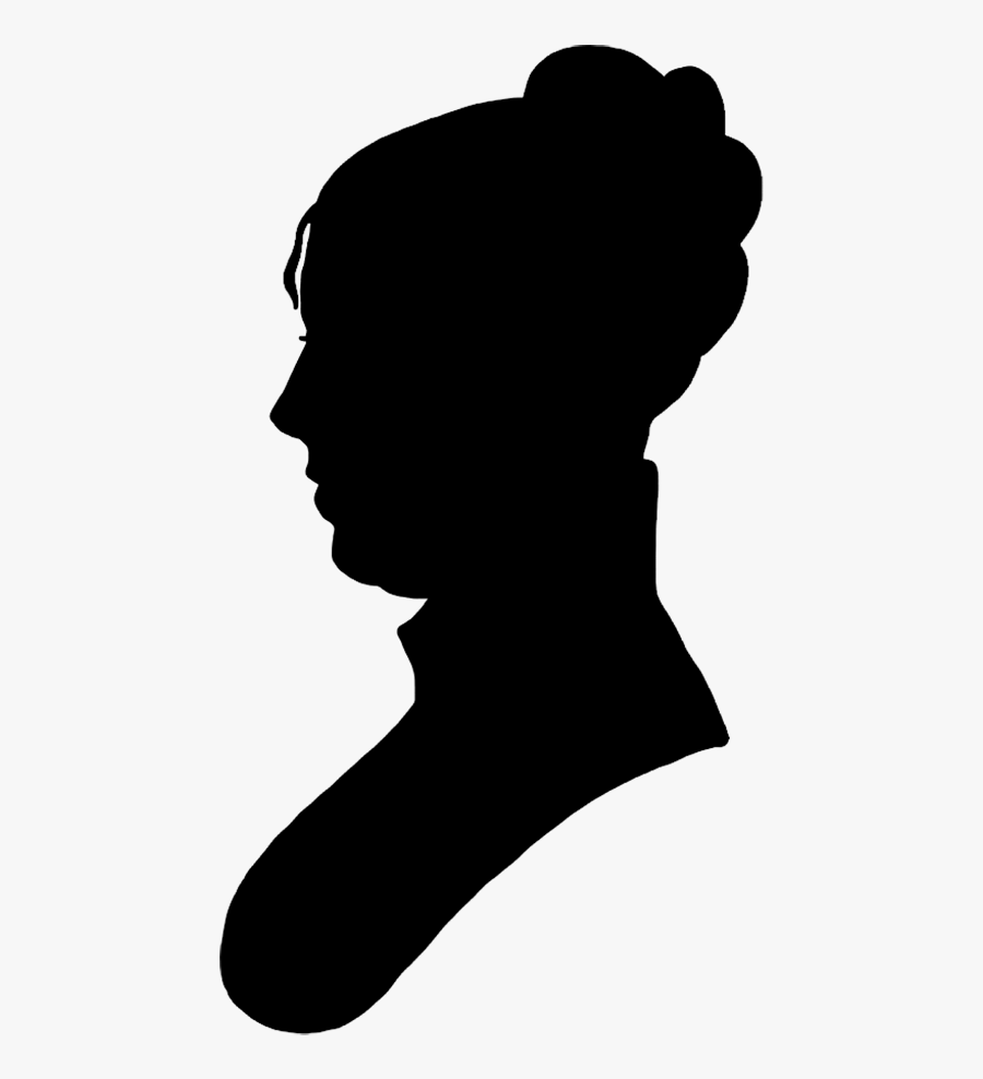 Face Silhouette Woman Black - Silhouette Of Woman Portrait, Transparent Clipart