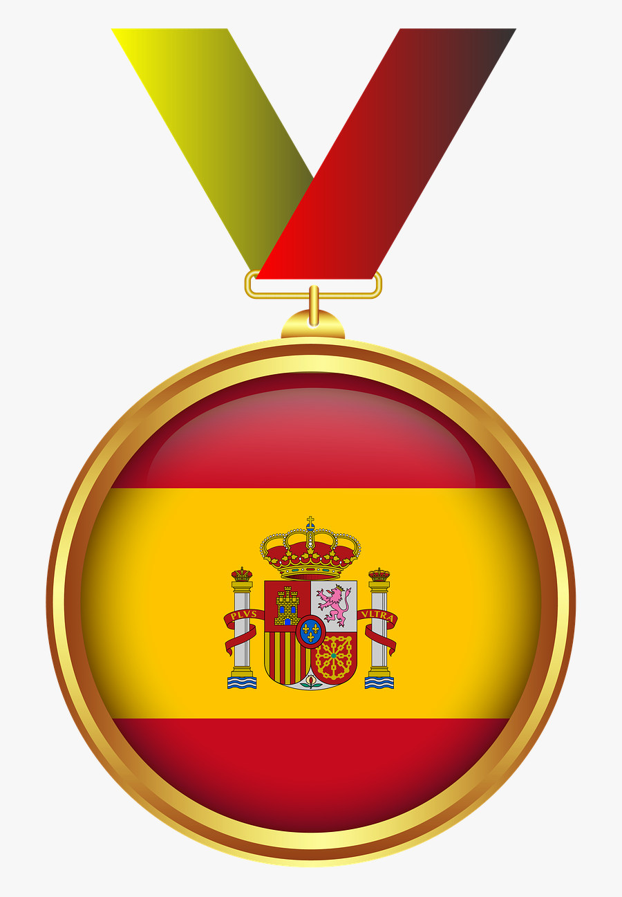 Medal Gold Tape Clipart , Png Download - Spain Flag, Transparent Clipart