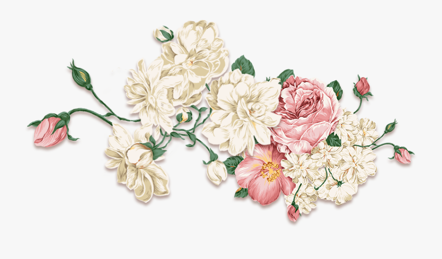 Wall Decal Flower Peony Free Download Png Hd Clipart - Vintage Flower Tattoo, Transparent Clipart