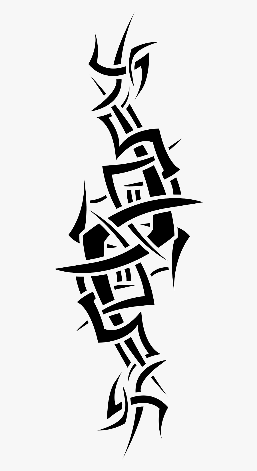 Font,black And White,clip - Tattoo Png For Picsart, Transparent Clipart