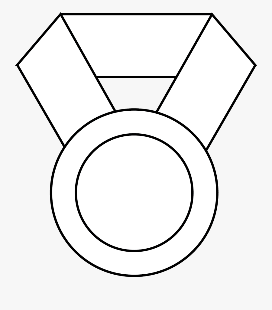 Olympic Medal Coloring Pages - Olympic Medal Coloring Page, Transparent Clipart