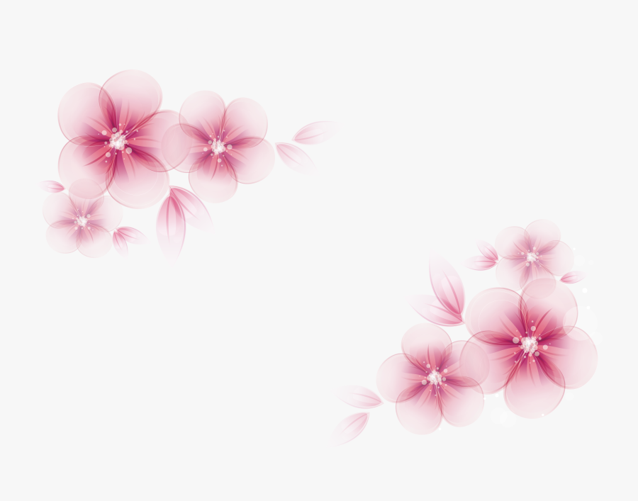 Pink Flower Vector - Pink Flower Vector Png, Transparent Clipart