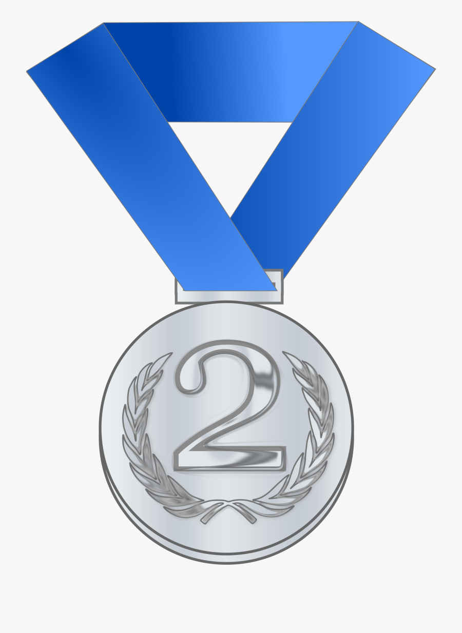 Clipart - Clip Art Silver Medal, Transparent Clipart
