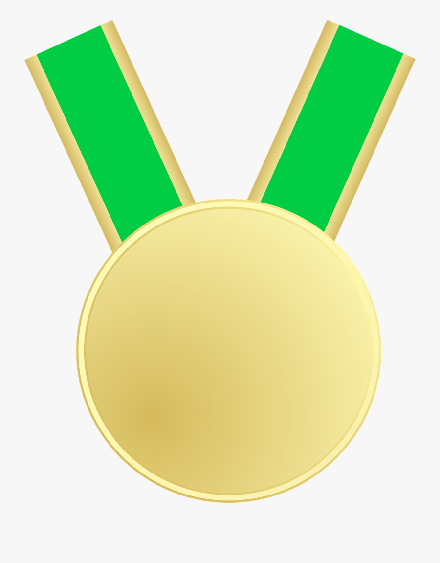 Gold Medal Png Image - Green Medal Png Images Transparent, Transparent Clipart