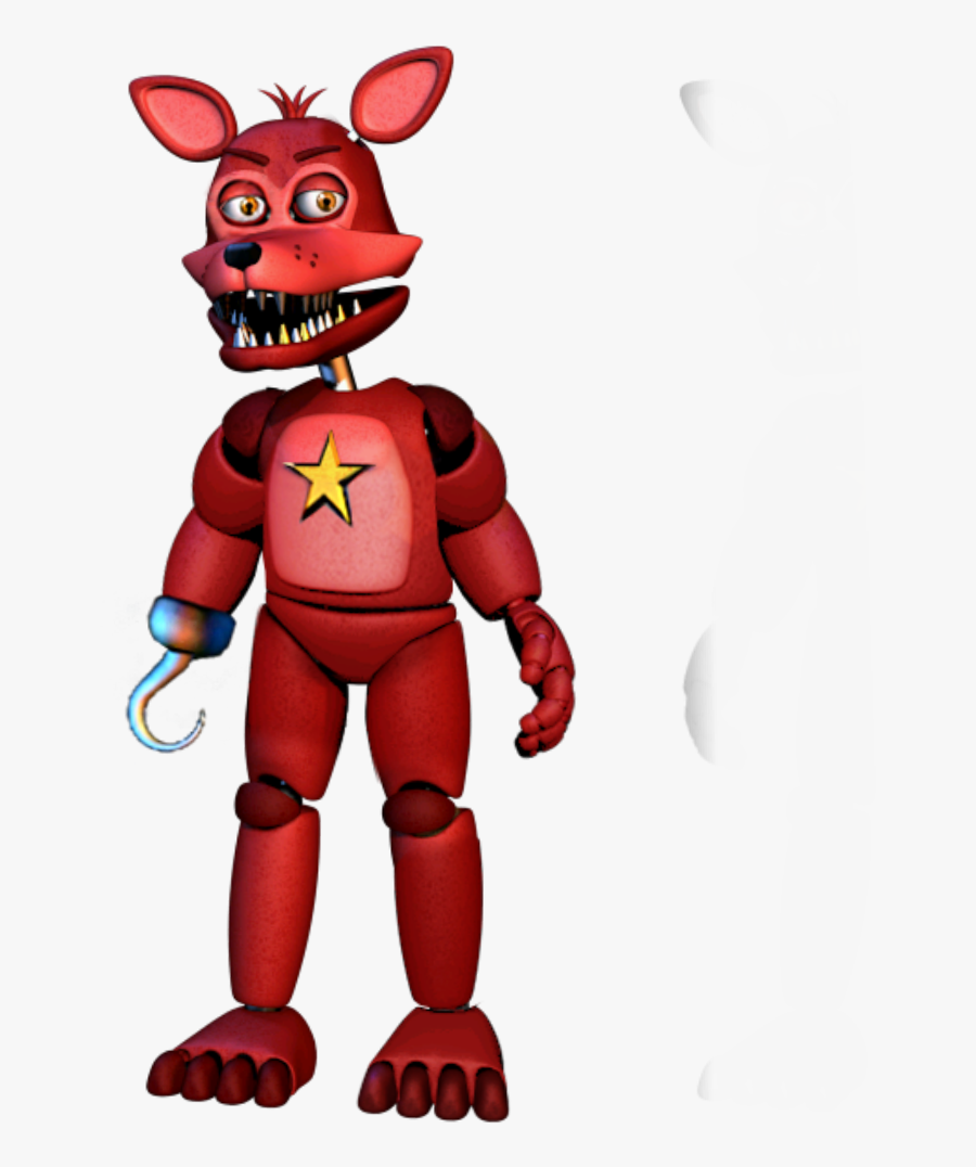#rockstar Foxy No Accessories - Fnaf 6 Rockstar Foxy, Transparent Clipart