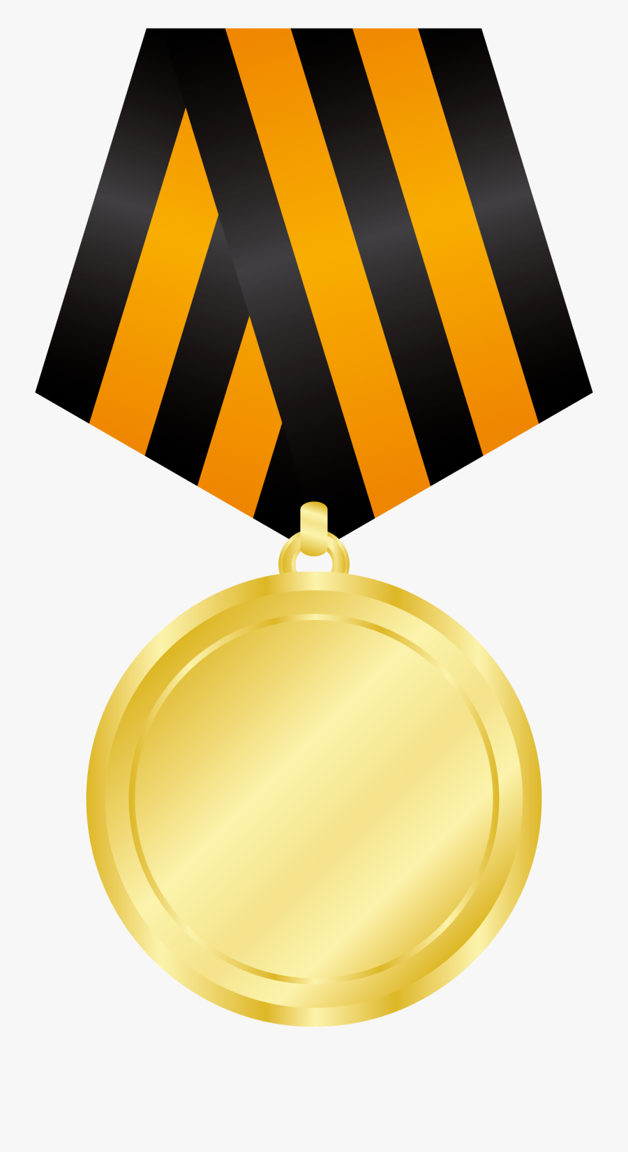 Transparent Background Gold Medal Png, Transparent Clipart