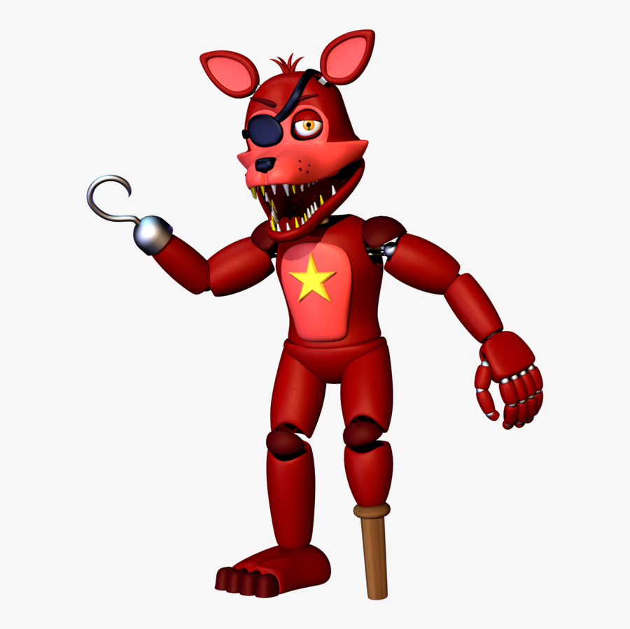 Transparent Five Nights At Freddy"s Foxy Png - Rockstar Foxy Without Instrument, Transparent Clipart