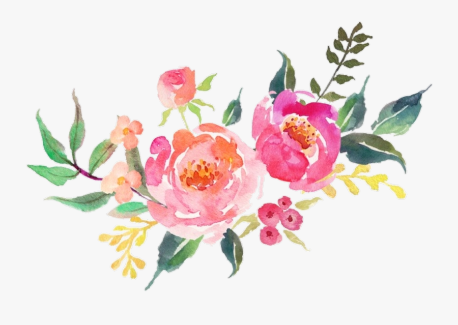 #flower #pink #flowers #watercolor #nature - Pink Watercolor Flower Png, Transparent Clipart