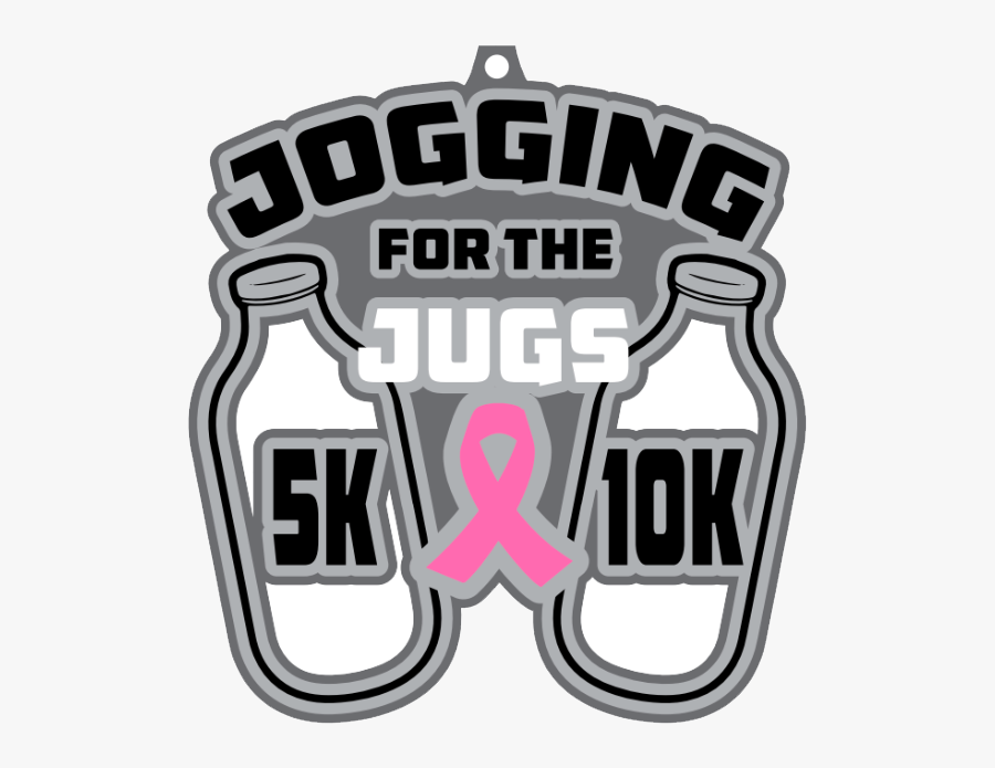 Jogging For The Jugs 5k & 10k For Breast Cancer Awareness, Transparent Clipart