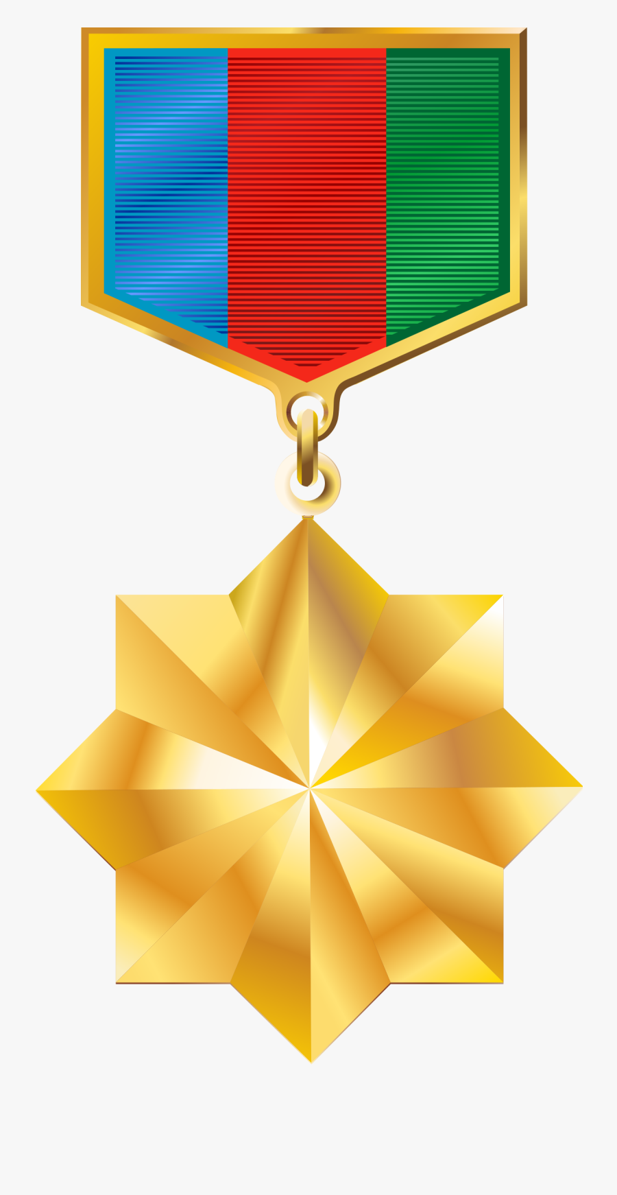Transparent Gold Medal Clipart Png - Hero Of Azerbaijan, Transparent Clipart