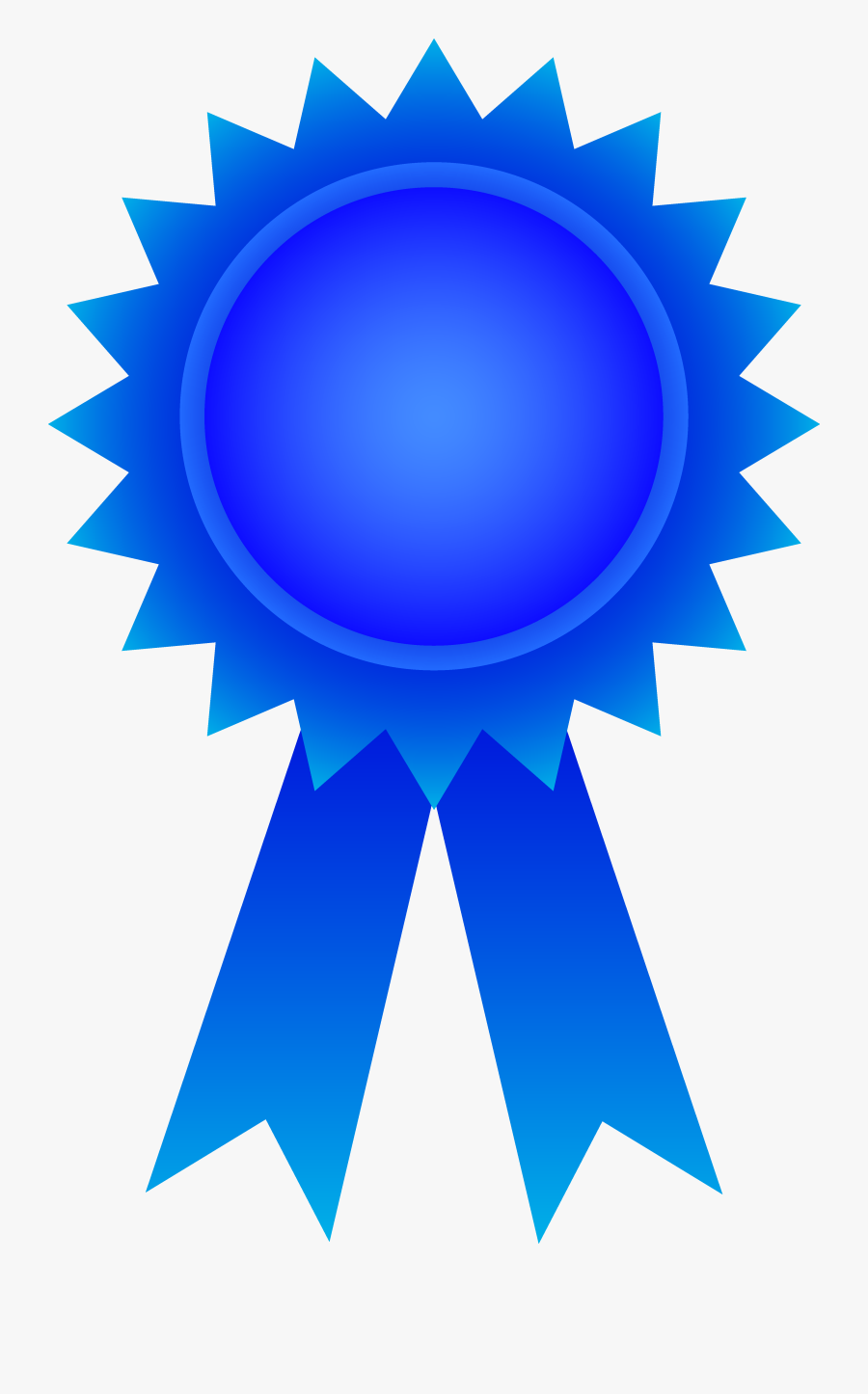 Award Ribbon Blue Png, Transparent Clipart