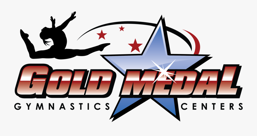 Transparent Gymnastics Clipart - Gold Medal Gymnastics Center Logo, Transparent Clipart