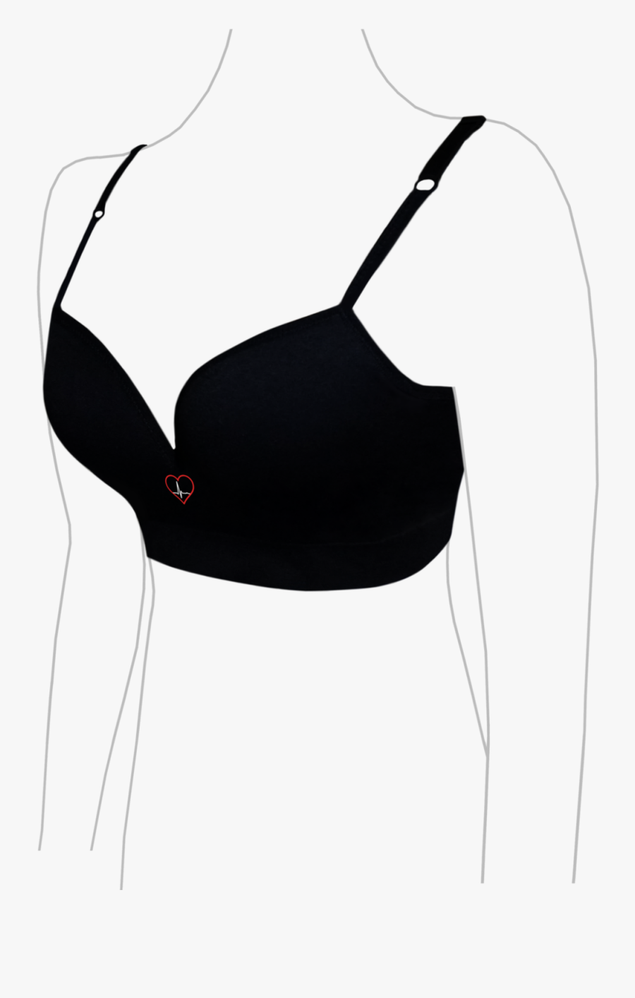 Clipart Download Emglare Heart - Lingerie Top, Transparent Clipart