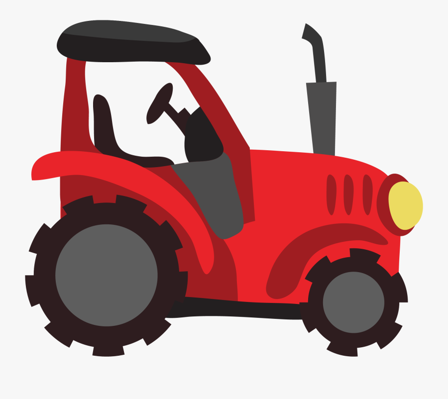 Tractor Clipart Transportation - Red Tractor Clip Art, Transparent Clipart