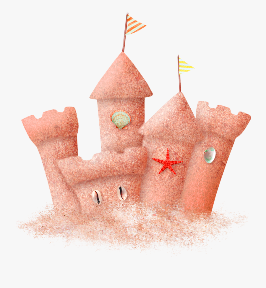 Sandcastle Clipart, Transparent Clipart