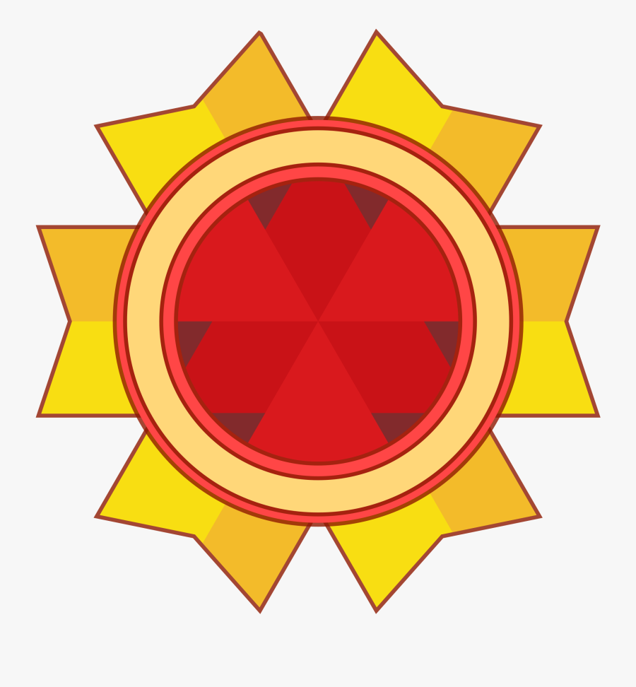 Area,symbol,yellow - Ribbon Badge Design, Transparent Clipart