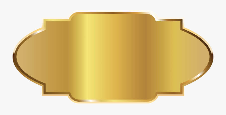 Brass - Label Golden, Transparent Clipart