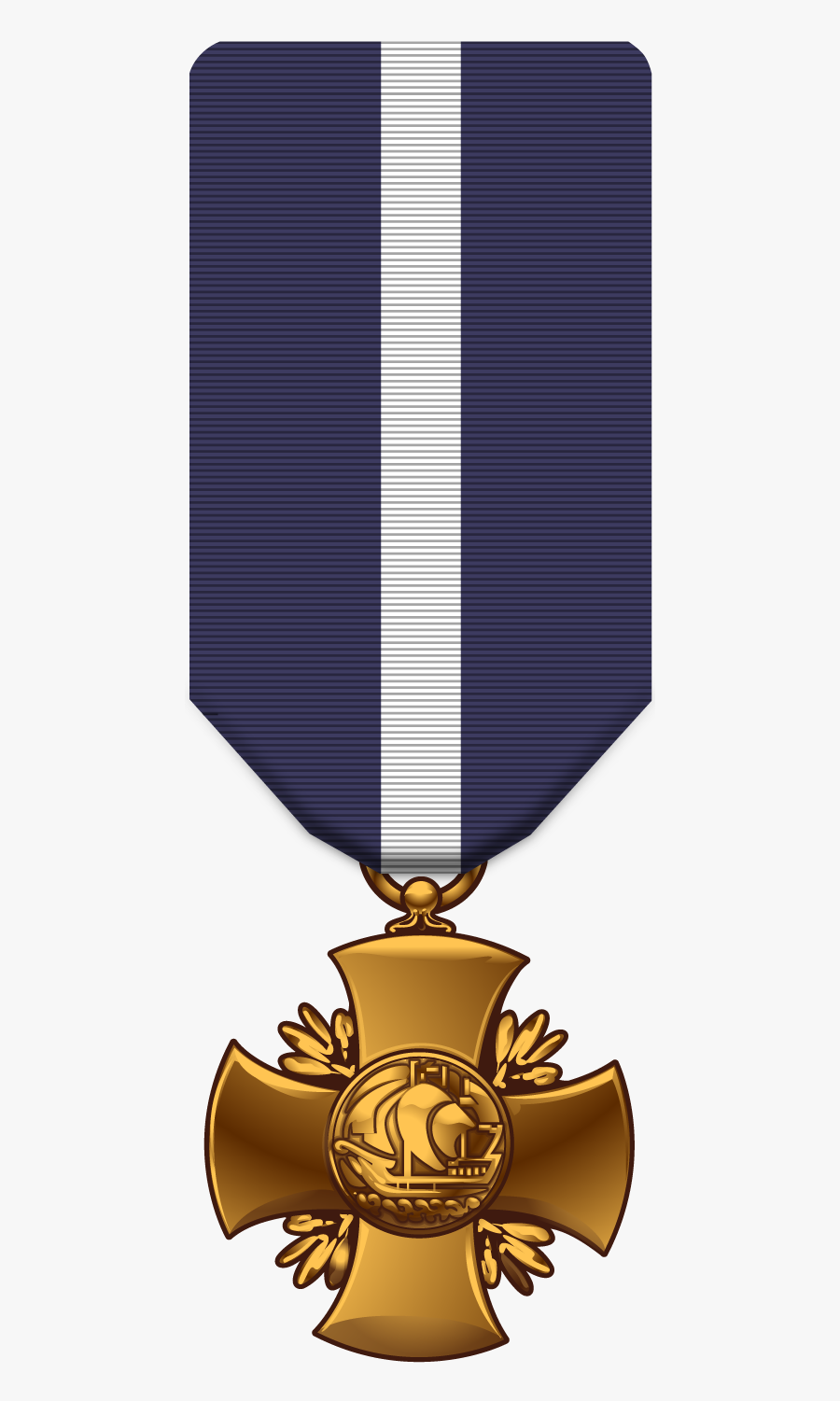 Air Force Commendation Medal - Navy Cross Medal Clipart, Transparent Clipart
