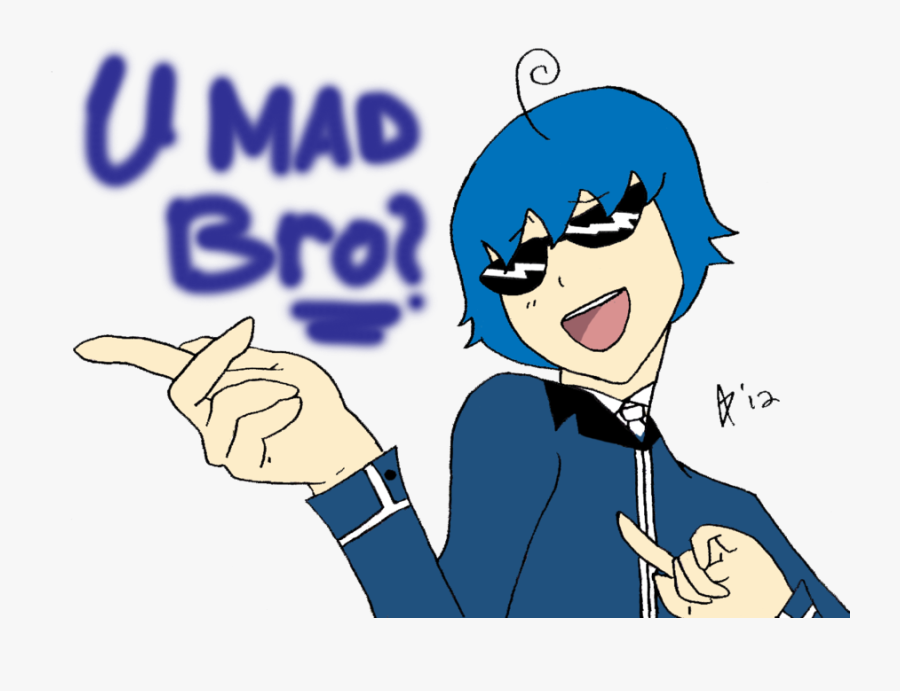 U Mad Bro Problem Deal With - Cartoon, Transparent Clipart