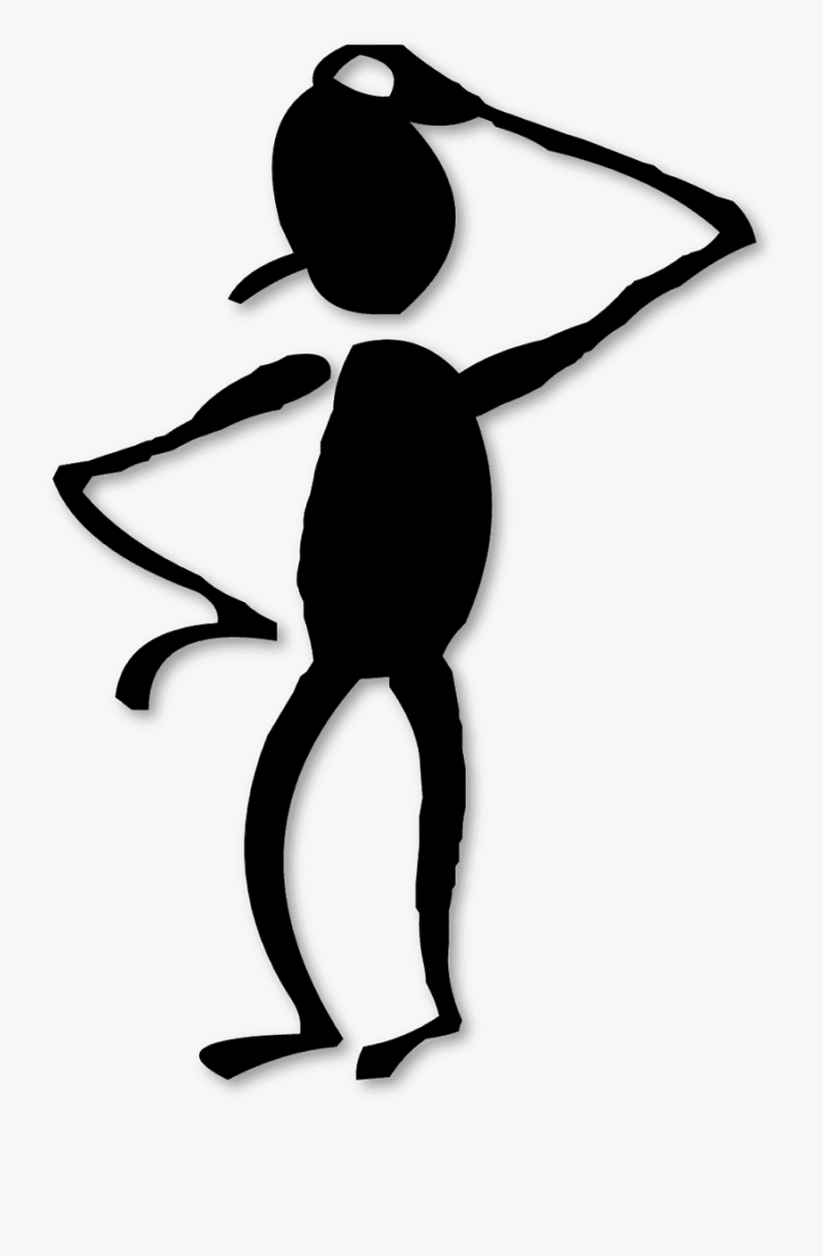 Transparent People Clipart Png - Stick Man Thinking Clip Art, Transparent Clipart