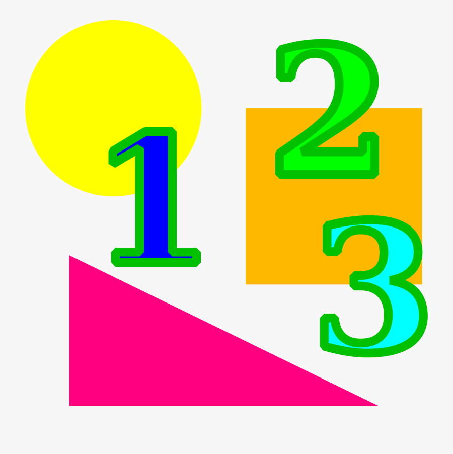 Mathematics Number Multiplication Mathematical Problem - Numbers And Shapes Clipart, Transparent Clipart