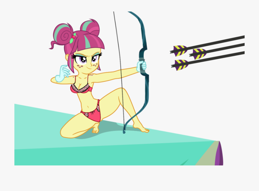 Arrow, Belly Button, Bikini, Bow And Arrow, Bow , Bra, - My Little Pony Equestria Girls Friendship Games Naked, Transparent Clipart
