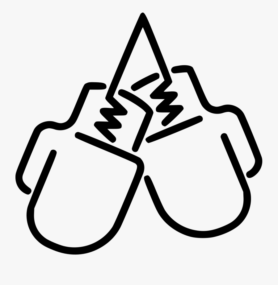 Boxing Gloves - Boxing Glove White Icon Png, Transparent Clipart
