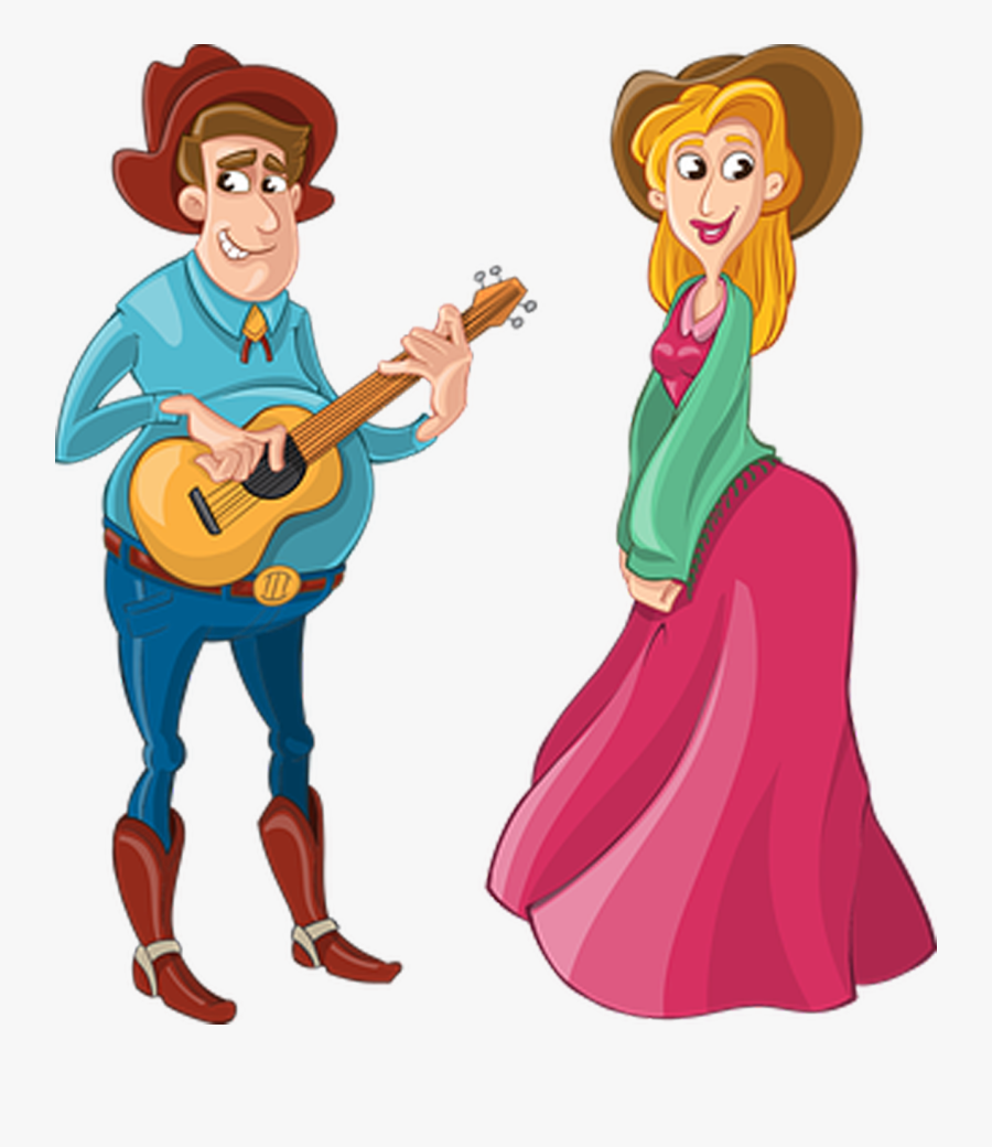 Halloween Party Dance Music - Western Woman Clipart, Transparent Clipart