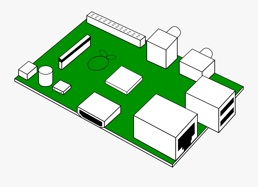 Looks Like Raspberry Pi Printed Circuit Board - Raspberry Pi Board Icon, Transparent Clipart