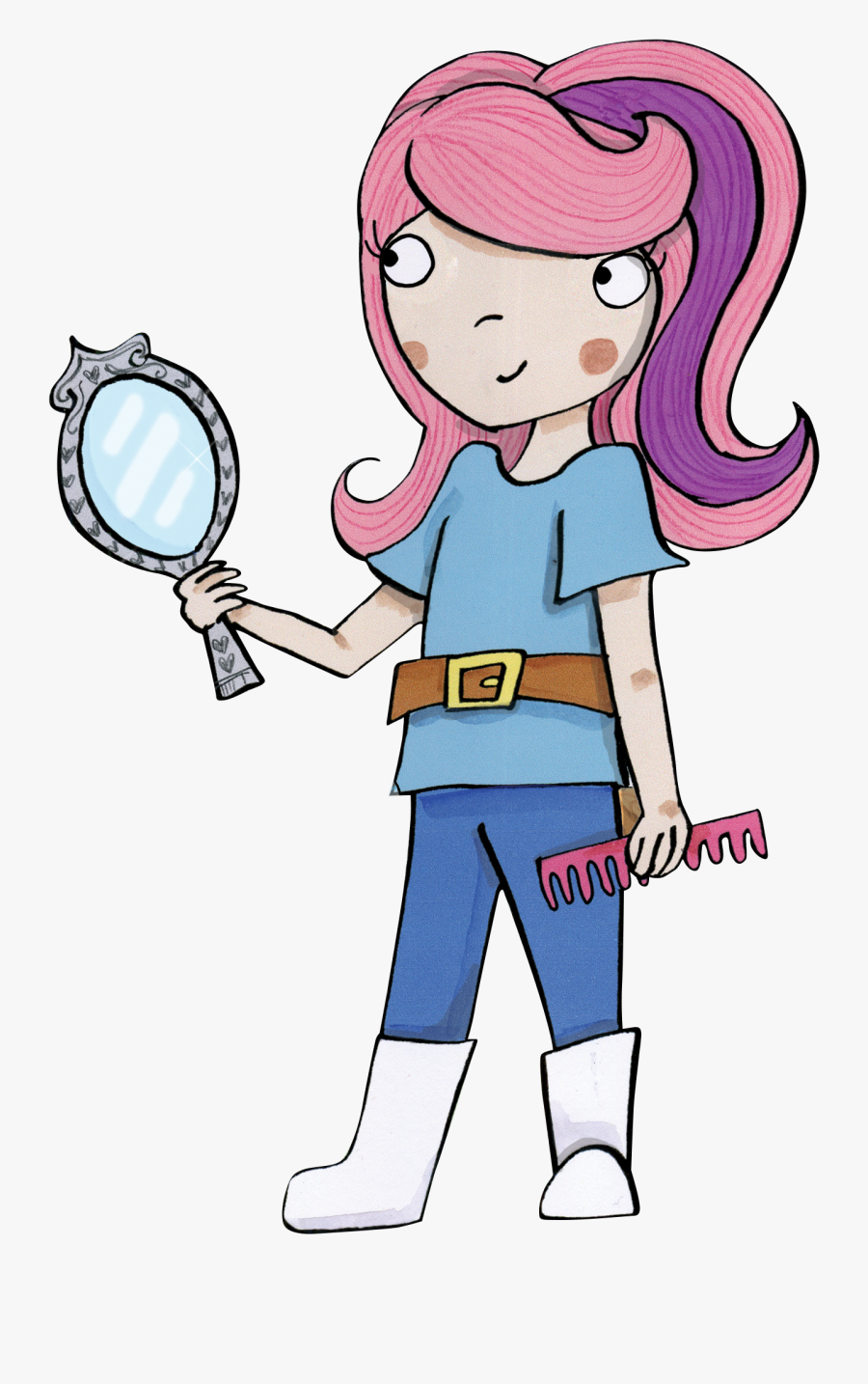 Dimensions 1,843 × 2,382 - Fairytale Hairdresser, Transparent Clipart